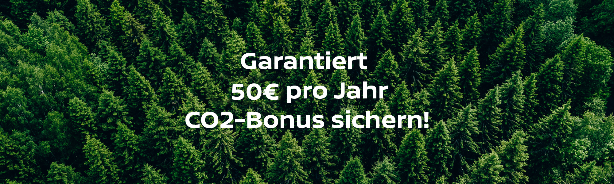 Jetzt CO2-Bonus beantragen und bis zu 50€ sichern